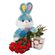 red roses with plush toy and chocolates. Bulgaria